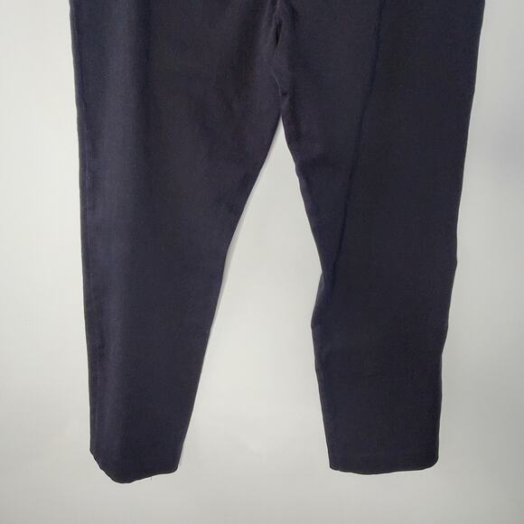 JARBO black Side Split Crop Black Pants Size 40 / LARGE Excellent condition - Picture 3 of 7